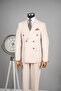 Exclusive double-breasted suit beige - 3