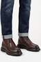 Genuine Leather Brown Ultra Comfortable Lace-Up Men's Winter Boots Luass30Al0051