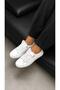 Klio Genuine Leather Women's Sneaker Sports Shoes - Black - 3