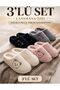 3-Pack Plush Women's Home Slippers