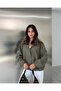 Khaki Apoleti Snapback Jacket - 9768