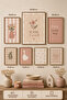 7-Piece Frame-Looking Modern Painting Set |   Children's Room Wall Decoration