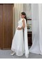 LİNCON Maxi Elbise 3113 - Beyaz - 3