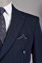 Exclusive double-breasted suit navy blue - 4