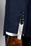Exclusive Striped Double-Breasted Suit Navy Blue - 5