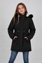 Girls/Boys Unisex Winter Waterproof Coat Hooded Waist Drawstring Long Parka - 2