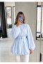 Modal Gathered Belted Blouse with Buckle