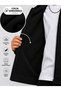 Unisex Children's Black Color 100% Cotton 3-Ply Unsharned Cardigan (4-Season) - 4