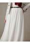 Lined Voile Skirt-White - 2