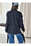 Double Breasted Collar Short Trench Coat - 6