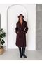 Double-Breasted Collar Long Trench Coat 1.20m