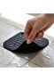 Black Square Sink Drain Anti-Odor Silicone Mat - Sink Strainer and Pest Blocker (K0) - 2
