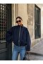 Drawstring Bomber Trench Jacket - 4