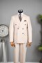 Exclusive double-breasted suit beige - 2