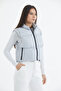 Women's Gray Crop Puffer Vest - 6