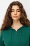 Women's Hooded Basic Zippered Wool Cardigan Ö.Başı - 3