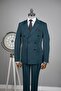 Exclusive Double-Breasted Suit Green - 3