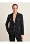 Gold Button Detailed Pocketed Blazer Jacket 4149 - 2