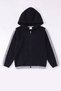 Girl's Ribbed Crop and Stripe Detailed Tracksuit Set - 4