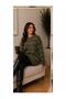 Women's Fuzzy Striped Knitwear Tunic – Soft Textured Oversized Sweater - 5