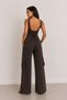 Women's High-Waisted Wide-Leg Cargo Pants – Zipper and Lace Detailing - 3