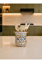 Kitchen Set - Dowry Set 105 Flat Lid 10 Pieces Ceramic Pattern Gold - 5