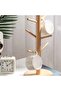 Bamboo Mug Holder Tree with 6 Hooks – Coffee Cup Stand Rack for Countertop, Non-Slip Base, Space-Saving Organizer for Kitchen, Tea & Espresso Cups - 2