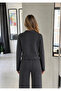 Knitwear Belted Buttoned Blouse Trouser Set - 3