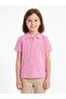 2-Pack Kids Girls Boys 100% Cotton Short Sleeve Polo Collar School T-Shirt - 7