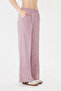 The woman's wide-legged trousers with ribbed pockets - 7