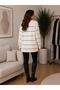 Women's Fuzzy Striped Knitwear Tunic – Soft Textured Oversized Sweater - 7