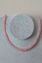Certified 6 Mm Pink Quartz Natural Stone Necklace