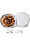 Wavy Silver Serving Plate Set – 5 Pieces, 30 cm - 2
