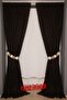 Sultan 2 Model Aci Brown Color Plain Ready-To-Use Buttoned Single Wing Background Curtain 300*260 cm - 8