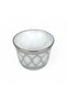 Mesh Coffee Cup Set 6-Piece White & Silver – Geometric Lattice Pattern Ceramic Cups with Shiny Silver Rim, Dishwasher-Safe Premium Tableware for Home, Office & Special Occasions - 3