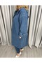 Calista Denim Basic Ceket Mavi - 3