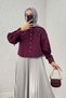 Baby Collar Short Shirt 2254 - Bordo - 4
