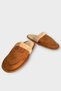 Unisex Plush Inside Non-Slip Sole Bohça Home Slippers Taba - 3