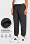 Unisex 3-Pack Black-Navy Blue-Anthracite Children's Sweatpants with Elastic Waist and Cuffs - 2