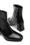 Women's Heeled Boots 00120025 Black Wrinkled Patent Leather - 4
