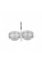 Date Dish Set - Silver - 2-Piece Set With Stand - 3
