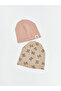 Lcw Accessories Printed Baby Girl Beanie 2-Pack