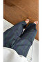 Green Plaid Pattern Lace-Up Trousers - 9045 - 3