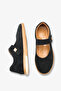 Eladsa Women's Genuine Leather Ballerinas - Black Suede - 4