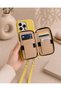 iPhone 15 Pro (6.1 Inch) Compatible Premium Lux Leather Case with Open Sides, Slim Design, Wallet, Zipper, Card Holder, Crossbody Neck Strap, and Drawstring Strap - 4