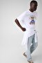 Short Sleeve Basic Teddy Bear Men's White T-Shirt M6Yi75K5409-G011 - 5