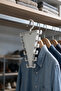 Triangle Design Hooked Hanger for Inside the Closet, Space-Saving Multi-Hanger Organizer - 2
