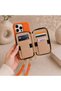 iPhone 15 Pro (6.1 Inch) Compatible Premium Lux Leather Case with Open Sides, Slim Design, Wallet, Zipper, Card Holder, Crossbody Neck Strap, and Drawstring Strap - 4