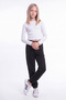 Girl's Ribbed Crop Top and Sweatpants Set - 4