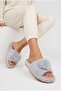 Women's Luxury Pompom Plush House Slippers Winter Warm Non-Slip Thick Sole Dowry Slippers - 5